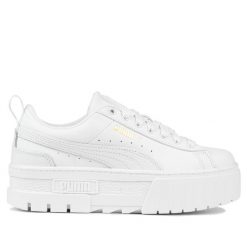 Buty damskie sportowe Puma MAYZE CLASSIC platform. Białe buty sportowe na co dzień damskie Puma, bez wzorów. Za 259.00 zł.