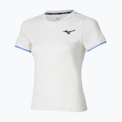Koszulka tenisowa damska Mizuno Stargazer Tee. Białe bluzki sportowe damskie Mizuno, m, bez wzorów, z materiału, bez ramiączek. Za 169.99 zł.