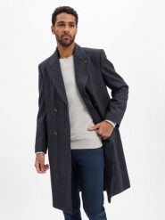 Finshley & Harding London Krótki płaszcz Mężczyźni Sztuczne włókno niebieski, 50. Niebieskie płaszcze męskie Finshley & Harding London, m, bez wzorów, z włókna, klasyczne. Za 899.95 zł.