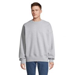 Sweter Unisex Authentic Crew Neck Dla Dorosłych. Szare swetry męskie SOL'S, m, bez wzorów, bez kołnierzyka. Za 255.99 zł.
