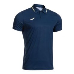 Koszulka polo tenisowa męska Joma Challenge Lob Polo. Niebieskie koszulki polo męskie Joma, m, bez wzorów, z materiału, bez ramiączek. Za 119.99 zł.