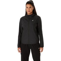 Damska kurtka wodoodporna Asics Core. Czarne kurtki damskie Asics, na zimę, uniwersalny, bez wzorów, z materiału. Za 304.00 zł.