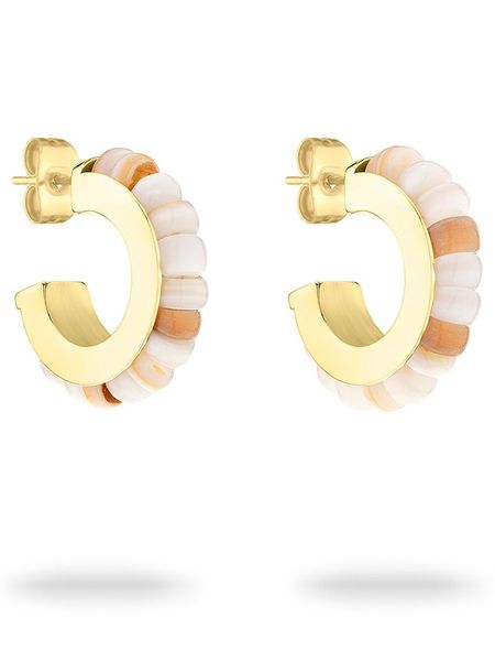 Tamaris Kolczyki-półkreole z kamieniami ozdobnymi rozmiar: onesize. Brązowe kolczyki damskie Tamaris, ze stali. Za 165.71 zł.