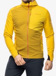 Kurtka softshell męska La Sportiva Descender Storm Jkt. Żółte kurtki męskie La Sportiva, m, bez wzorów, z polaru, bez kaptura. Za 714.99 zł.