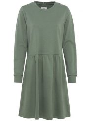 Camel Active Sukienka w kolorze oliwkowym rozmiar: XL. Brązowe sukienki damskie Camel Active, na co dzień, xl, bez wzorów, z bawełny, bez kołnierzyka, bez ramiączek, mini, proste. Za 184.02 zł.