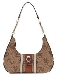 Guess Torebka w kolorze jasnobrązowym - 23 x 21 x 6 cm rozmiar: onesize. Brązowe torebki klasyczne damskie Guess, z aplikacjami, z materiału, bez dodatków. Za 434.99 zł.