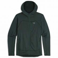 Polarowa bluza z kapturem zapinana na zamek Outdoor Research Vigor Grid. Niebieskie bluzy z kapturem męskie OUTDOOR RESEARCH, l, z polaru. Za 564.50 zł.