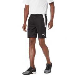Męskie Spodenki Team Liga. Czarne szorty męskie Puma, bez kołnierzyka. Za 117.99 zł.