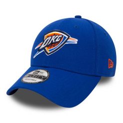 Czapka z daszkiem New Era NBA Oklahoma City Thunder. Niebieskie czapki męskie New Era, bez wzorów, z materiału. Za 172.00 zł.