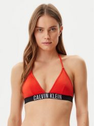 Calvin Klein Swimwear Góra od bikini KW0KW02854 Czerwony. Czerwone bikini damskie Calvin Klein Swimwear, bez wzorów. Za 129.99 zł.