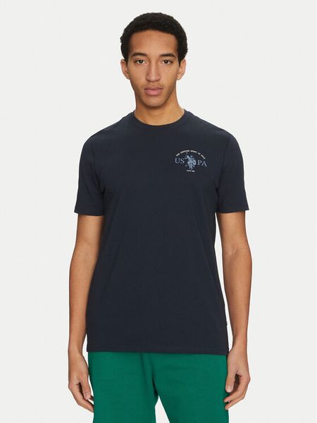U.S. Polo Assn. T-Shirt MUP3657 Granatowy Regular Fit. Niebieskie koszulki polo męskie U.S. Polo Assn., m, bez wzorów, z bawełny, bez ramiączek. Za 69.99 zł.