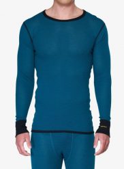Bluza termoaktywna Devold Wool Mesh 190 Shirt. Niebieskie bluzy bez kaptura męskie Devold, l, z materiału. Za 469.99 zł.