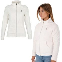 Bluza polarowa damska AULP BECCO Rozpinana z kołnierzem. Białe bluzy bez kaptura damskie Aulp, z polaru. Za 219.99 zł.