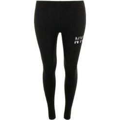 Damskie legginsy z wysokim stanem, czarne, slim, nadruk. Czarne legginsy damskie ELEVN, bez wzorów, z bawełny. Za 163.99 zł.