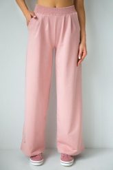 Spodnie dresowe damskie szerokie 2skin I love pilates pink. Czerwone spodnie sportowe damskie 2SkIN, m, z bawełny, na fitness i siłownię. Za 259.00 zł.