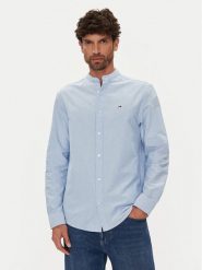 Tommy Jeans Koszula Essential DM0DM21690 Błękitny Regular Fit. Niebieskie koszule męskie Tommy Jeans, m, bez wzorów, z bawełny, bez kołnierzyka, bez ramiączek. Za 249.99 zł.