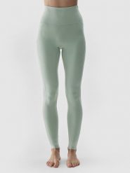 4F Legginsy sportowe w kolorze zielonym rozmiar: S. Zielone legginsy damskie 4f, s, bez wzorów, z materiału. Za 74.63 zł.