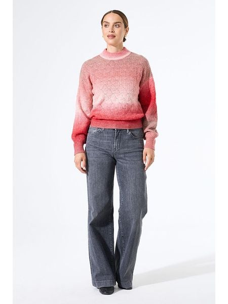 Garcia Sweter w kolorze koralowo-jasnoróżowym rozmiar: XL. Czerwone golfy damskie Garcia, xl, ze splotem, bez kołnierzyka. Za 130.81 zł.