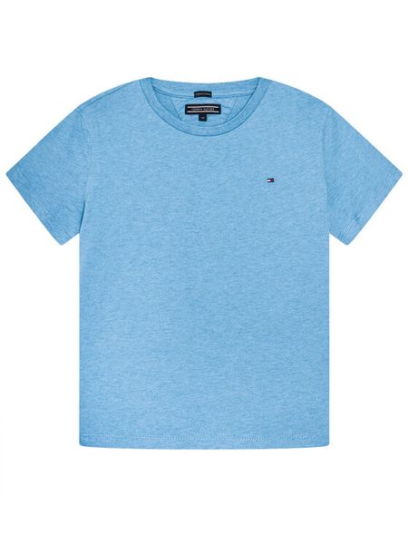 Tommy Hilfiger T-Shirt Basic Cn Knit S KB0KB04140 D Błękitny Regular Fit. Niebieskie t-shirty chłopięce Tommy Hilfiger, bez wzorów, z bawełny, bez ramiączek. Za 69.99 zł.