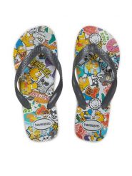 Havaianas Japonki 41378895233 Szary. Szare klapki damskie Havaianas, bez wzorów, z tworzywa sztucznego, bez obcasa. Za 59.99 zł.
