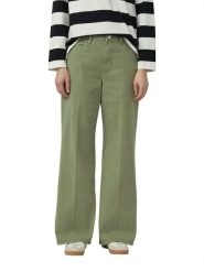 S.Oliver Dżinsy - Wide Leg - w kolorze khaki rozmiar: 38/L30. Brązowe jeansy damskie S.Oliver, z podwyższonym stanem. Za 129.95 zł.