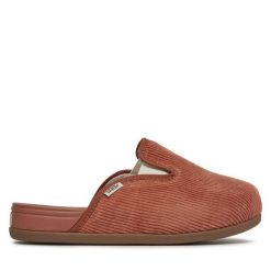 Klapki Vans. Czerwone klapki damskie Vans, bez wzorów, bez obcasa. Za 219.99 zł.