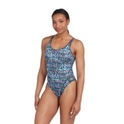 Strój pływacki jednoczęściowy damski Zoggs Namibia Masterback. Niebieskie stroje jednoczęściowe damskie ZOGGS, s, bez wzorów. Za 129.99 zł.