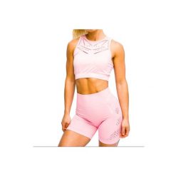 Biustonosz sportowy damski GymHero Venice Beach Top Short Bra. Czerwone topy sportowe damskie Gym Hero, s, bez wzorów, z elastanu, bez ramiączek. Za 59.99 zł.