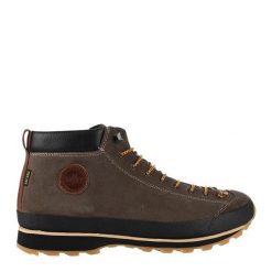 Buty turystyczne LOMER BIO NATURALE MID MTX wysokie zamszowe. Brązowe buty wizytowe męskie LOMER, z mikrofibry, bez zapięcia. Za 879.99 zł.