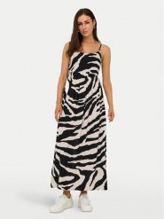 ONLY Sukienka letnia Nova 15347730 Czarny Regular Fit. Czarne sukienki damskie Only, na lato, l, bez wzorów, z wiskozy, bez kołnierzyka, bez ramiączek. Za 129.99 zł.