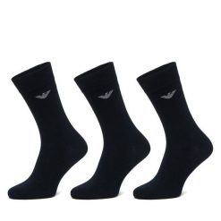 Skarpety długie Emporio Armani Underwear. Niebieskie skarpetki męskie Emporio Armani Underwear, bez wzorów. Za 119.99 zł.