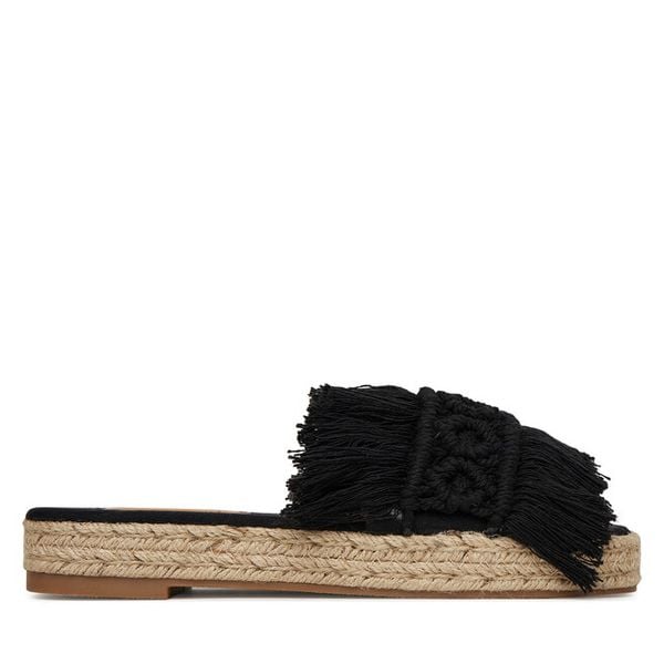 Espadryle DeeZee. Czarne espadryle damskie DeeZee, bez wzorów, bez obcasa. Za 129.99 zł.