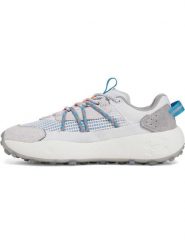Under Armour Skórzane buty w kolorze biało-niebiesko-szarym do biegania rozmiar: 43. Białe obuwie trekkingowe damskie Under Armour. Za 343.41 zł.