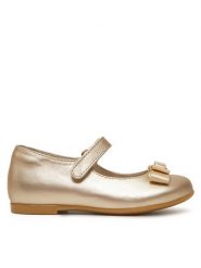 Tommy Hilfiger Baleriny Ballerina T1A3-33927-0220 S Złoty. Żółte baleriny dziewczęce Tommy Hilfiger, bez wzorów, ze skóry. Za 349.99 zł.