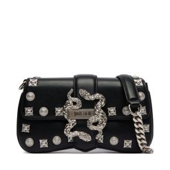 Torebka Just Cavalli. Czarne torebki klasyczne damskie Just Cavalli, bez wzorów, wizytowe, bez kołnierzyka, bez ramiączek. Za 829.99 zł.