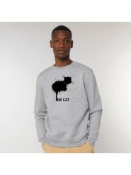 WOOOP Bluza "Ink cat" w kolorze szarym rozmiar: M. Szare bluzy bez kaptura męskie Wooop, m. Za 131.74 zł.