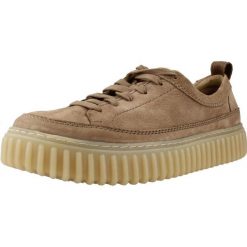 Buty CLARKS 26184418C Brązowy. Brązowe buty fitness męskie Clarks, na fitness i siłownię. Za 382.99 zł.