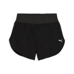 Szorty damskie Puma Dreamrun 3". Czarne szorty damskie Puma, bez wzorów, z materiału, sportowe. Za 214.00 zł.