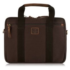 Torba na laptopa brązowa PAOLO PERUZZI T-31-BR. Brązowe torby na laptopa damskie Paolo Peruzzi, bez wzorów, z materiału. Za 159.99 zł.