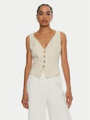 Guess Kamizelka Fatima W4YN53 WFWX2 Écru Regular Fit. Kamizelki damskie Guess, xs, z syntetyku. Za 219.99 zł.
