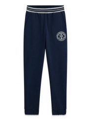Guess Spodnie dresowe J6YB04 K3926 Granatowy Regular Fit. Niebieskie spodnie dziewczęce Guess, z bawełny. Za 174.99 zł.