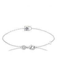 L'Atélier Précieux Srebrna bransoletka z elementem ozdobnym rozmiar: onesize. Szare bransoletki damskie L'Atélier Précieux, srebrne. Za 126.99 zł.