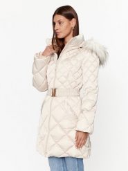 Guess Płaszcz zimowy W3BL36 WEX52 Beżowy Regular Fit. Brązowe płaszcze damskie Guess, na zimę, xl, z aplikacjami, z syntetyku. Za 1,869.00 zł.
