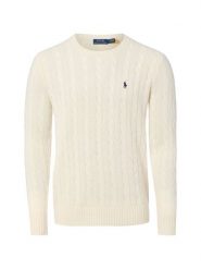 Polo Ralph Lauren sweter z dzianiny z zawartością kaszmiru Mężczyźni Kaszmir biały, XL. Białe swetry męskie Polo Ralph Lauren, m, bez wzorów, z dzianiny, bez kołnierzyka. Za 1,199.95 zł.