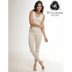 Damskie Legginsy Termoaktywne z Wełny Merino Warstwa Bazowa Woolona. Białe bielizna termoaktywna damska WOOLONA, bez wzorów, z wełny. W wyprzedaży za 171.00 zł.