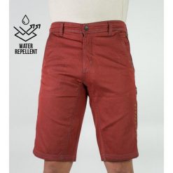 Pantalón Mountain Bike (MTB) Water Repellent Drop Scarlet. Czerwone szorty męskie JEANSTRACK, bez wzorów, z bawełny. W wyprzedaży za 316.00 zł.