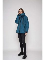 Steve Madden Kurtka zimowa w kolorze niebieskim rozmiar: L. Niebieskie kurtki damskie Steve Madden, na zimę, l, bez wzorów, z puchu, bez kaptura. Za 217.53 zł.