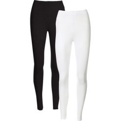 Legginsy z czystej bawełny organicznej (2 pary w opak.). Szare legginsy damskie bonprix, bez wzorów, z bawełny. Za 77.99 zł.