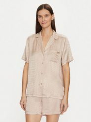 BOSS Piżama 50535750 Beżowy Regular Fit. Brązowe piżamy damskie Boss, s, bez wzorów, z wiskozy, bez ramiączek. Za 309.99 zł.