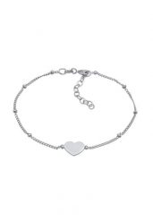 Elli Damska serce symbol miłości kulki w srebrze próby 925 Sterling Silver Bransoletki 1 ct Damski. Szare bransoletki damskie Elli, srebrne. Za 248.99 zł.